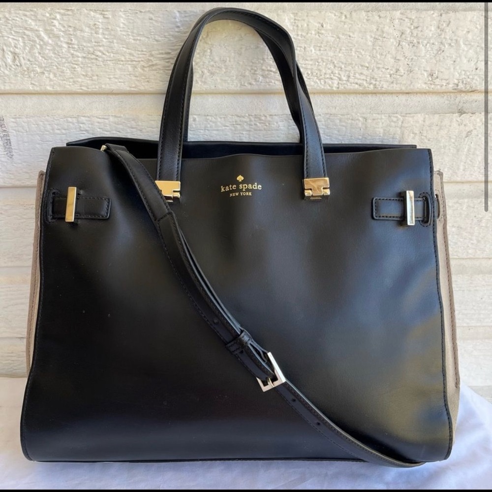 KATE SPADE Mulberry Lane XL LapTop Work Tote Accordion Satchel Handbag